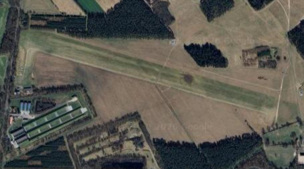 Sattelitenbild vom Segelfluggelände Aurich-Brockzetel